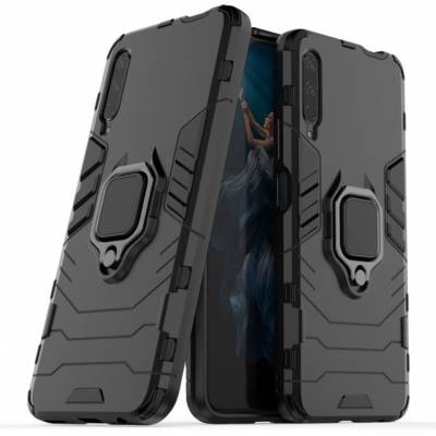 Чохол ударостійкий з магнітним тримачем Huawei Honor 9X (Чорний)