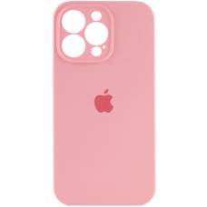 Чохол Silicone case Full Camera Apple iPhone 14 Pro Max Light Pink (Рожевий)