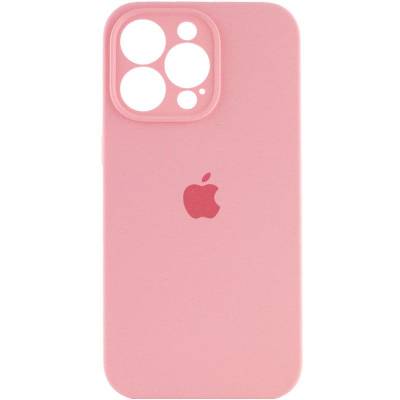 Чохол Silicone case Full Camera Apple iPhone 14 Pro Max Light Pink (Рожевий)