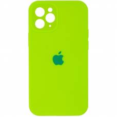 Чохол Silicone case Full Camera Apple iPhone 14 Pro Max Neon green (Cалатовий)