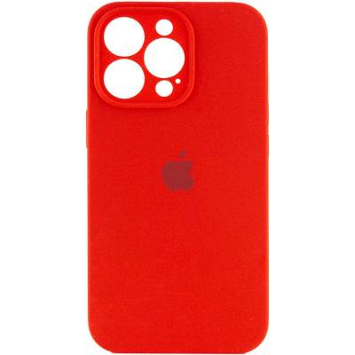 Чохол Silicone case Full Camera Apple iPhone 14 Pro Max Red (Червоний)