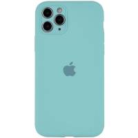Чехол Silicone case Full Camera Apple iPhone 14 Pro Max Spearmint (Бирюзовый)