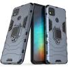 Чехол ударопрочный Transformer Ring Xiaomi Redmi 9C (Серый) Чехол ударопрочный Transformer Ring Xiaomi Redmi 9C (Серый)
