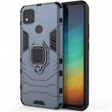 Чехол ударопрочный Transformer Ring Xiaomi Redmi 9C (Серый) Чехол ударопрочный Transformer Ring Xiaomi Redmi 9C (Серый)