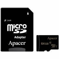 Карта памяти MicroSDHC Apacer 64Gb Class 10 R85 MB/s (адаптер SD) Карта памяти MicroSDHC Apacer 64Gb Class 10 R85 MB/s (адаптер SD)