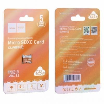 Карта памяти MicroSDXC Hoco Class 10 128GB Original Speed 100 Mb/s