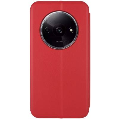 Чехол книжка кожаный Xiaomi Redmi A3 (Красный) Чехол книжка кожаный Xiaomi Redmi A3 (Красный)