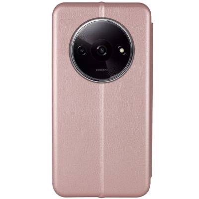 Чехол книжка кожаный Xiaomi Redmi A3 (Розовое золото) Чехол книжка кожаный Xiaomi Redmi A3 (Розовое золото)