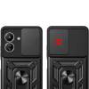 Чехол ударопрочный Serge Ring Camshield Xiaomi Redmi 13C (Черный) Чехол ударопрочный Serge Ring Camshield Xiaomi Redmi 13C (Черный)