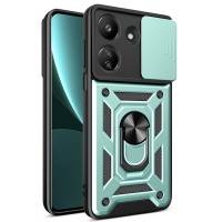 Чохол удароміцний Serge Ring Camshield з магнітним утримувачем Xiaomi Redmi 13C (Зелений) Чохол удароміцний Serge Ring Camshield з магнітним утримувачем Xiaomi Redmi 13C (Зелений)