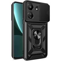 Чохол удароміцний Serge Ring Camshield з магнітним утримувачем Xiaomi Redmi 13C (Чорний) Чохол удароміцний Serge Ring Camshield з магнітним утримувачем Xiaomi Redmi 13C (Чорний)
