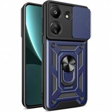 Чохол удароміцний Serge Ring Camshield з магнітним утримувачем Xiaomi Redmi 13C (Синій)