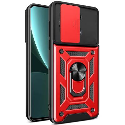 Чехол ударопрочный Serge Ring Camshield Xiaomi Redmi Note 13 Pro 4G (Красный) Чехол ударопрочный Serge Ring Camshield Xiaomi Redmi Note 13 Pro 4G (Красный)