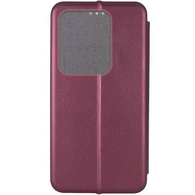 Чехол книжка кожаный Xiaomi Redmi Note 14S (Бордовый) Чехол книжка кожаный Xiaomi Redmi Note 14S (Бордовый)