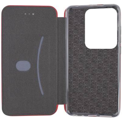 Чехол книжка кожаный Xiaomi Redmi Note 13 Pro Plus (Красный) Чехол книжка кожаный Xiaomi Redmi Note 13 Pro Plus (Красный)