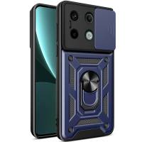 Чехол ударопрочный Serge Ring Camshield Xiaomi Redmi Note 13 Pro 4G (Синий) Чехол ударопрочный Serge Ring Camshield Xiaomi Redmi Note 13 Pro 4G (Синий)