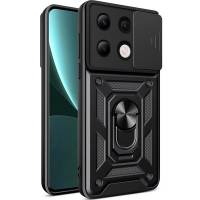 Чехол ударопрочный Serge Ring Camshield Xiaomi Redmi Note 13 4G (Черный) Чехол ударопрочный Serge Ring Camshield Xiaomi Redmi Note 13 4G (Черный)