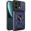 Чехол ударопрочный Serge Ring Camshield Xiaomi Redmi Note 13 4G (Синий)