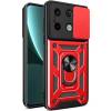 Чехол ударопрочный Serge Ring Camshield Xiaomi Redmi Note 13 4G (Красный)