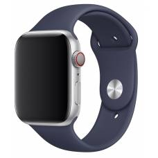 Ремешок силиконовый Sport Band Apple Watch 42/44/45 mm (Mitnight Blue)