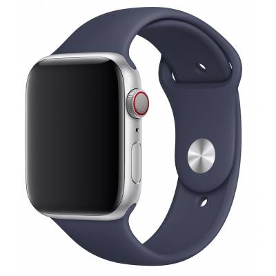Ремешок силиконовый Sport Band Apple Watch 42/44/45 mm (Mitnight Blue)