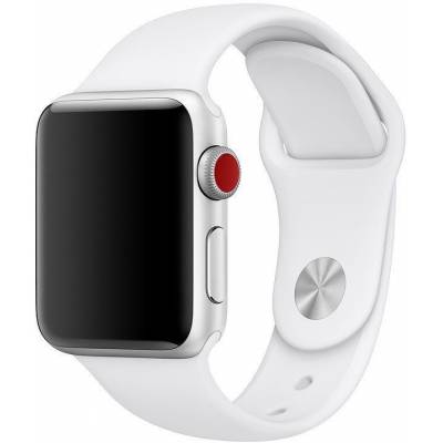 Ремешок силиконовый Sport Band Apple Watch 38/40/41 mm (White)