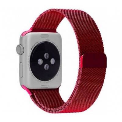 Ремінець Milanese Loop Apple Watch 42/44/45 mm (Red) Ремінець Milanese Loop Apple Watch 42/44/45 mm (Red)
