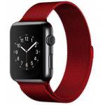 Ремешок Milanese Loop Apple Watch 38/40/41 mm (Red)