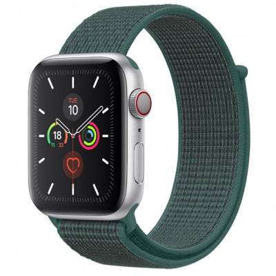 Ремешок Nylon для Apple watch 42/44/45mm (Зеленый / Pine green)