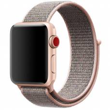 Ремешок Nylon для Apple watch 38/40/41mm (Розовый / Pink Sand)