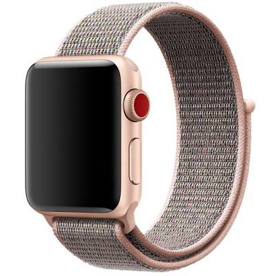 Ремешок Nylon для Apple watch 38/40/41mm (Розовый / Pink Sand)