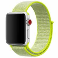 Ремінець Nylon для Apple watch 38/40/41mm (Салатовий / Neon green) Ремінець Nylon для Apple watch 38/40/41mm (Салатовий / Neon green)