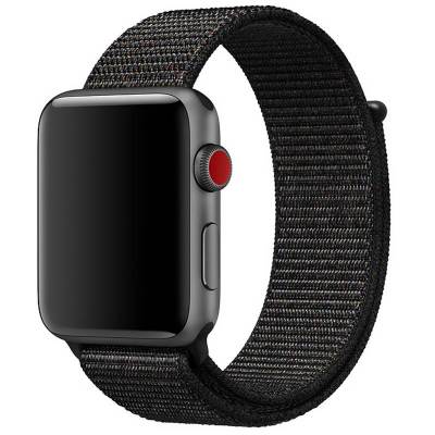 Ремешок Nylon для Apple watch 42/44/45mm (Черный / Black)