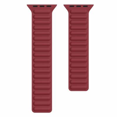 Ремешок Silicone Link для Apple watch 38/40/41mm (Бордовый / Maroon)