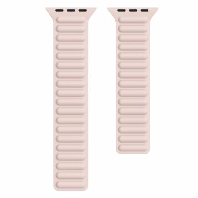Ремешок Silicone Link для Apple watch 38/40/41mm (Розовый / Pink Sand)