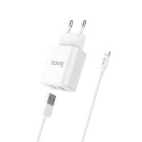 Зарядний пристрій HOCO C62A (2USB/2.1A) + USB - Lightning Зарядний пристрій HOCO C62A (2USB/2.1A) + USB - Lightning