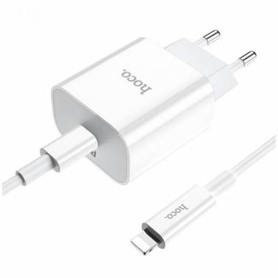 Зарядний пристрій HOCO C76A PD (1Type-C/20W) + Type-C - Lightning Зарядний пристрій HOCO C76A PD (1Type-C/20W) + Type-C - Lightning