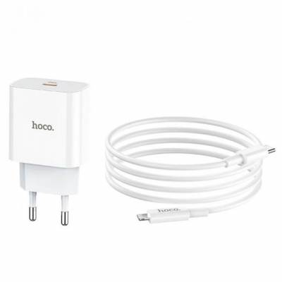 Зарядний пристрій HOCO C76A PD (1Type-C/20W) + Type-C - Lightning Зарядний пристрій HOCO C76A PD (1Type-C/20W) + Type-C - Lightning