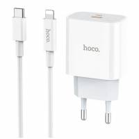 Зарядний пристрій HOCO C76A PD (1Type-C/20W) + Type-C - Lightning Зарядний пристрій HOCO C76A PD (1Type-C/20W) + Type-C - Lightning