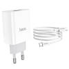 СЗУ HOCO C80A PD 20W+QC3.0 (1USB/1Type-C/3.1A) + Type-C - Type-C СЗУ HOCO C80A PD 20W+QC3.0 (1USB/1Type-C/3.1A) + Type-C - Type-C