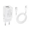 Сетевое зарядное устройство HOCO N13 PD30W+ QC3.0 (1USB/1Type-C/3A) + Type-C - Type-C Сетевое зарядное устройство HOCO N13 PD30W+ QC3.0 (1USB/1Type-C/3A) + Type-C - Type-C