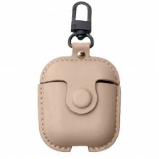 Чохол Leather Bag для AirPods 2/1 (Бежевий) Чохол Leather Bag для AirPods 2/1 (Бежевий)