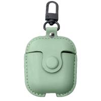 Чехол Leather Bag для AirPods 2/1 (Мятный) Чехол Leather Bag для AirPods 2/1 (Мятный)