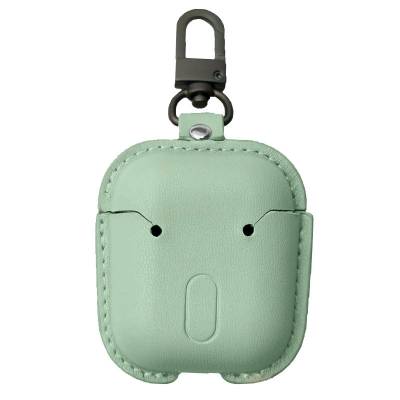 Чохол Leather Bag для AirPods 2/1 (М'ятний) Чохол Leather Bag для AirPods 2/1 (М'ятний)