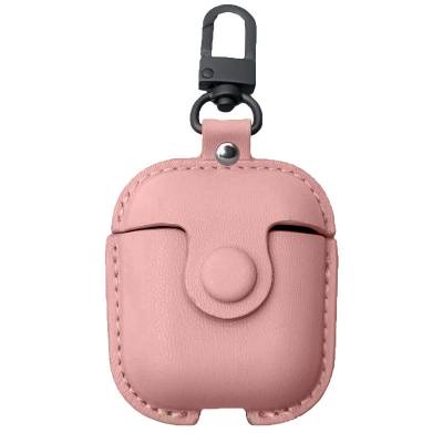 Чехол Leather Bag для AirPods 2/1 (Нежно Розовый)