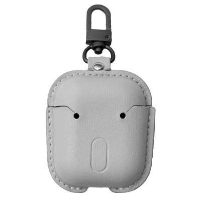 Чехол Leather Bag для AirPods 2/1 (Серый) Чехол Leather Bag для AirPods 2/1 (Серый)