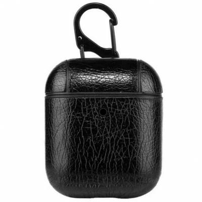 Чехол Leather Case для AirPods 2/1 (Black)
