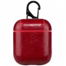 Чехол Leather Case для AirPods 2/1 (Red) Чехол Leather Case для AirPods 2/1 (Red)