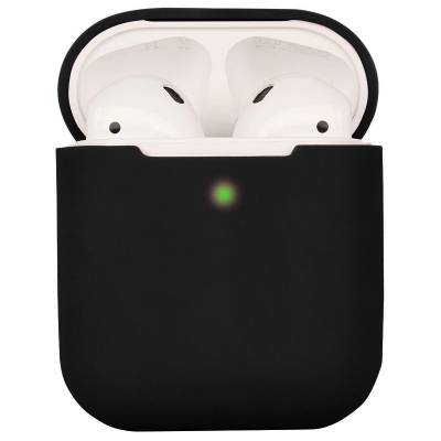 Чехол Silicone Full для AirPods 2/1 (Black)