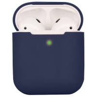 Чехол Silicone Full для AirPods 2/1 (Mitnight Blue)